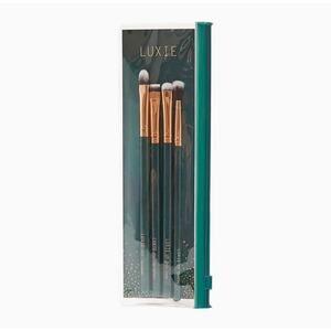 Luxie 4-Eyeshadow Brush Enchanted Beauty Tool Set with Travel Bag - NWT
